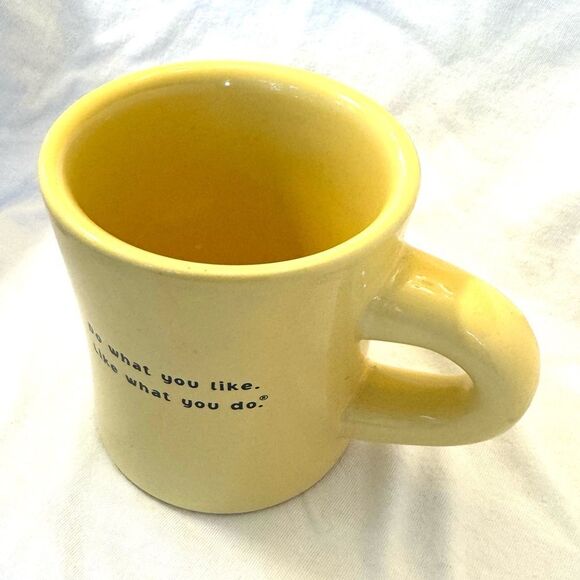 Life Is Good Yellow Mug with Cool Horse Graphic - Picture 3 of 4